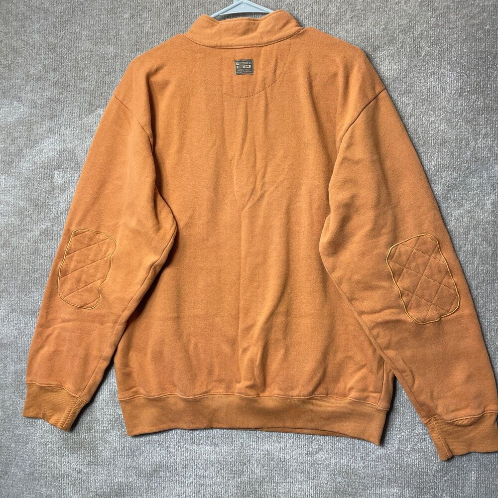 Outdoor Life 1/4 Zip Pullover Mens L Brown Minimalist Cozy Quiet Luxury Classic - Picture 2 of 15